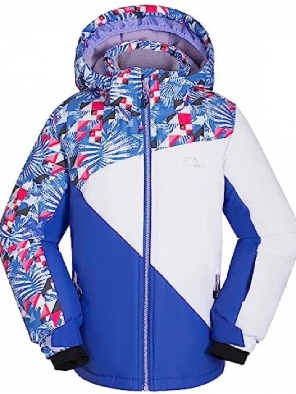 Girls' Blue & White Snow Suit - Picture 4 of 4